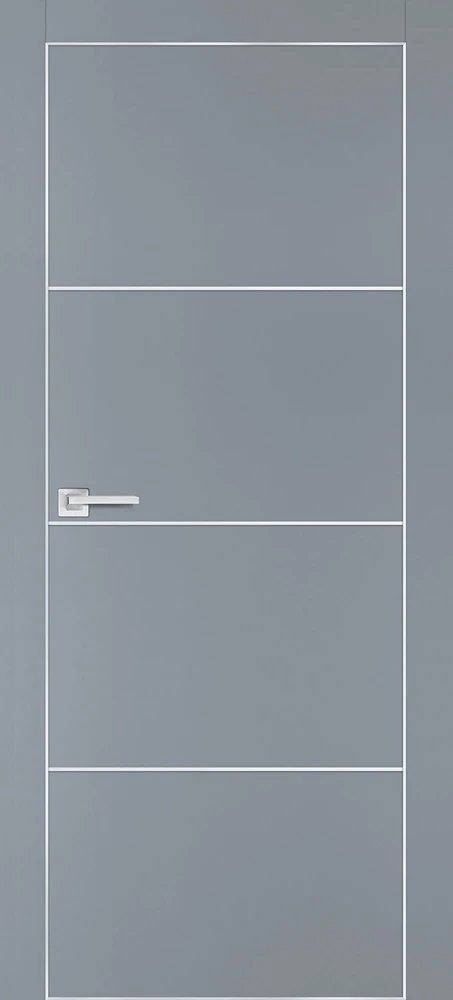 Фото Межкомнатная дверь PX-2  AL кромка с 4-х ст. Серый матовый