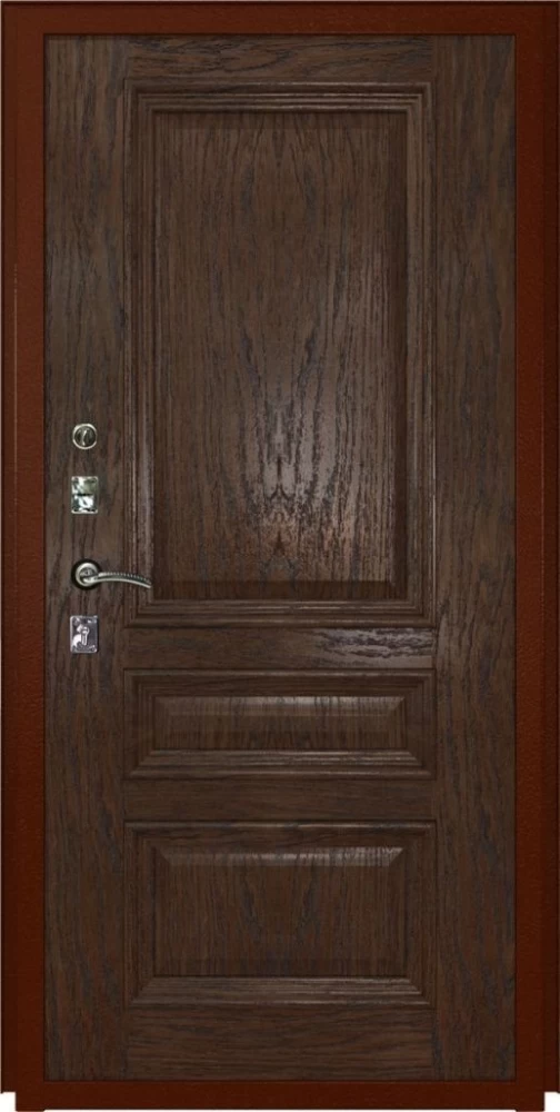 Входная дверь ДвериПРО L-Термо серебро Фараон-2 (16мм, мореный дуб) DPRO195852 внутренняя сторона