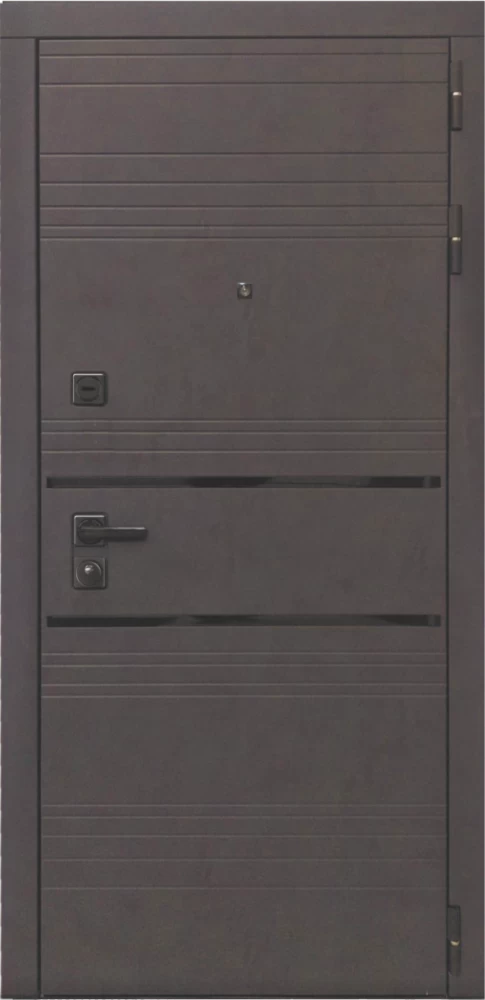 Входная дверь ДвериПРО L-43 ФЛЗ-649 капучино (зеркало) DPRO195747 внешняя сторона