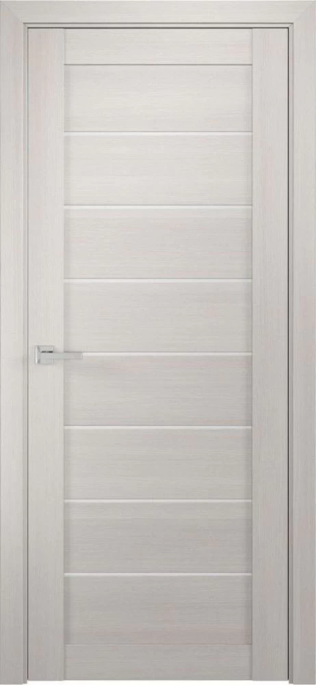 Фото Межкомнатная дверь ЛУ-7 белёный дуб (стекло сатинат, 900x2000)