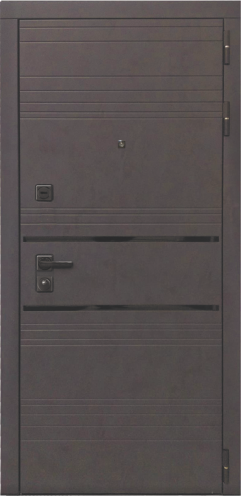Входная дверь L-43 ФЛ-700 (10мм, ясень белый) внешняя сторона