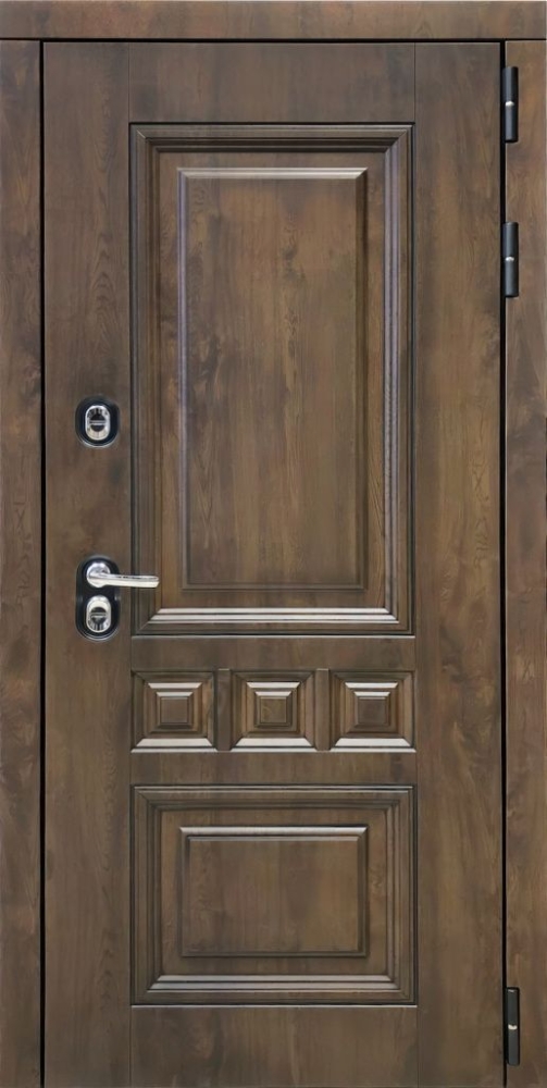 Входная дверь ДвериПРО Аура Экошпон СБ-3 (16мм, капучино) DPRO196963 внешняя сторона