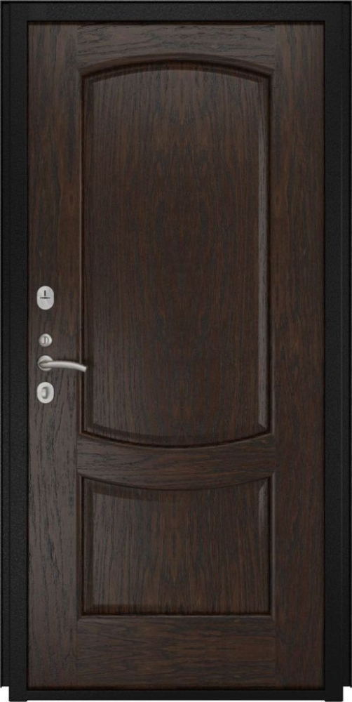 Входная дверь ДвериПРО Квадро Лаура-2 (16мм, мореный дуб) DPRO197006 внутренняя сторона