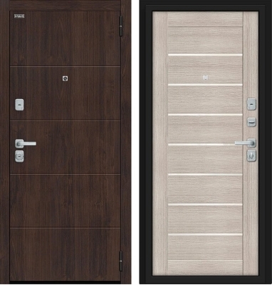 Дверь Браво Прайм/BChrome Almon/Cappuccino Melinga