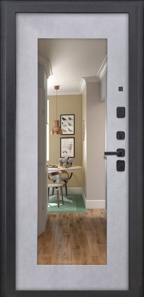 Входная дверь ДвериПРО L-45 ФЛЗ-603 Бетон снежный DPRO195633 внутренняя сторона